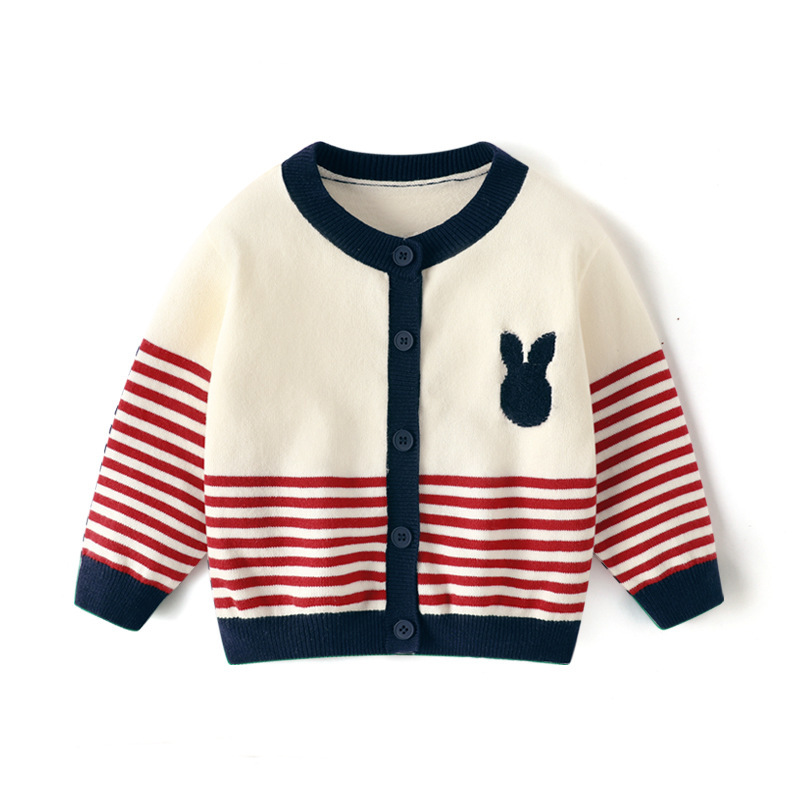 春秋季新款兒童韓版條紋針織衫