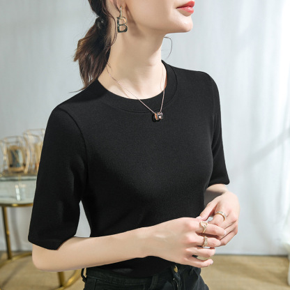 [嚴選爆品]洋氣圓領打底衫女內搭