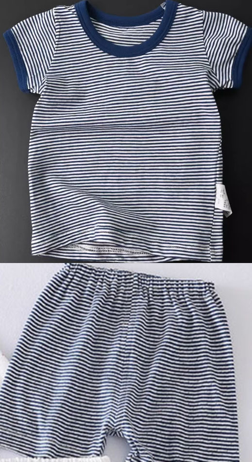 兒童竹節棉短袖T恤兩件裝