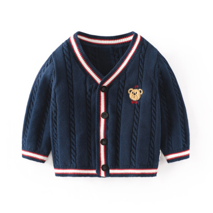 【清倉不退換】兒童毛衣a類單件秋冬韓版卡通針織上衣