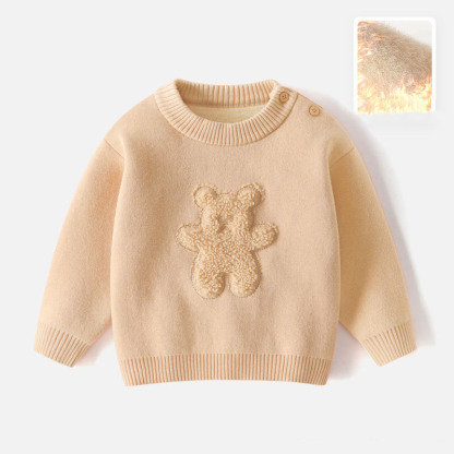 【清倉不退換】兒童毛衣a類單件秋冬韓版卡通針織上衣