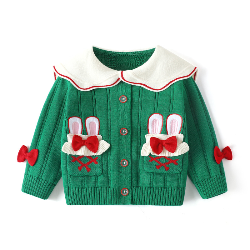 【清倉不退換】兒童毛衣a類單件秋冬韓版卡通針織上衣