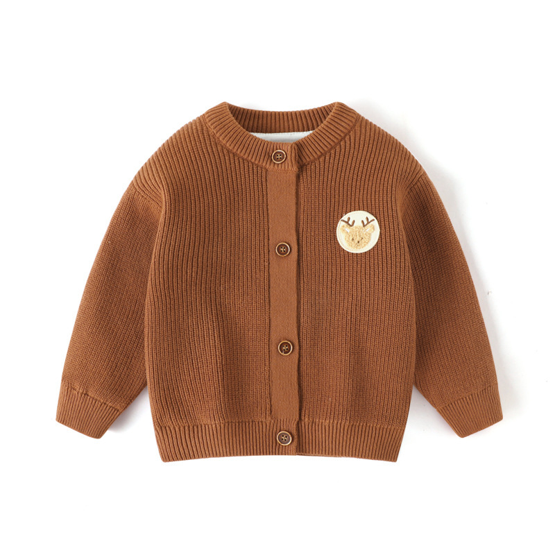 【清倉不退換】兒童毛衣a類單件秋冬韓版卡通針織上衣