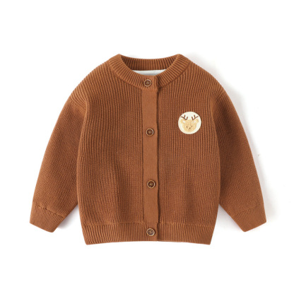 【清倉不退換】兒童毛衣a類單件秋冬韓版卡通針織上衣