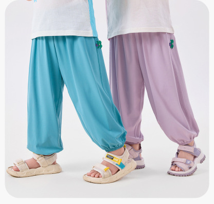 【新品：涼感科技】夏季兒童涼感防曬防蚊褲 