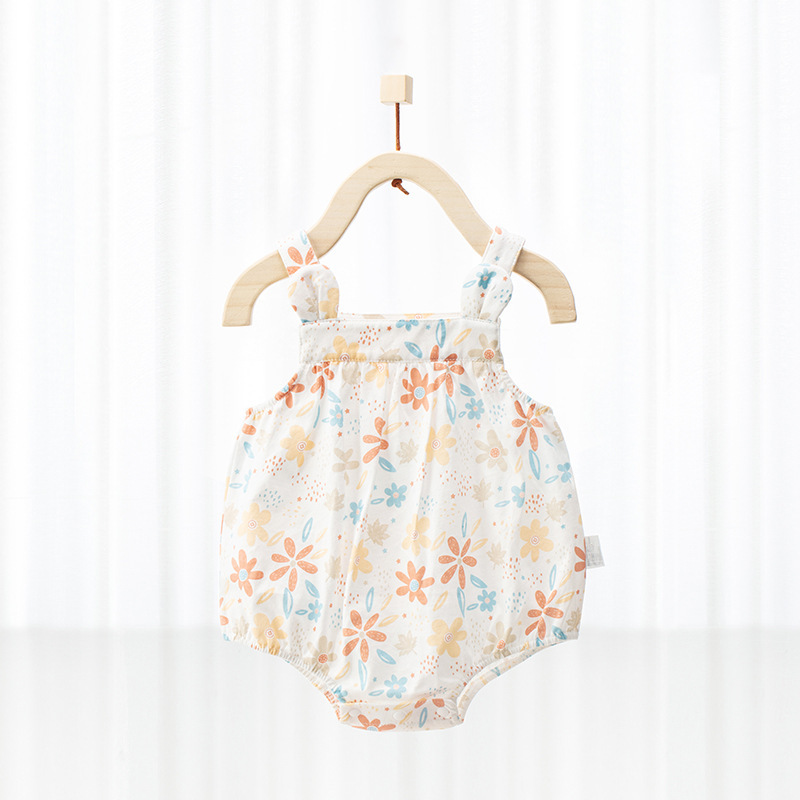 女寶寶夏季棉紗無袖公主裙背心連衣裙