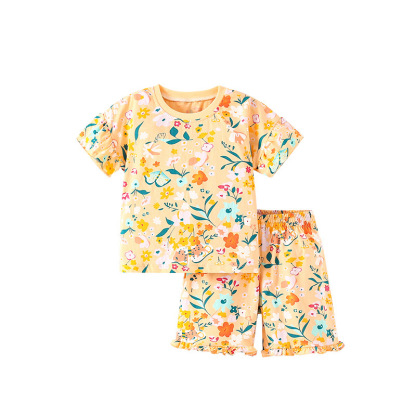 歐美純棉男童短袖T卹套裝