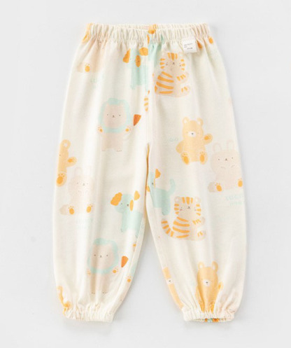 兒童透氣純棉防蚊褲