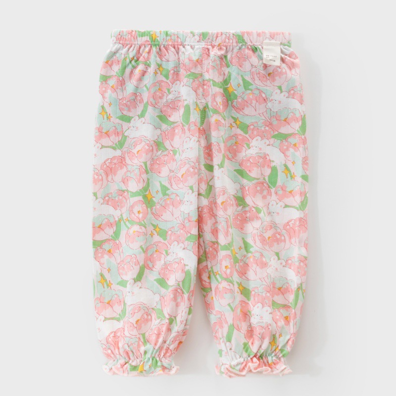 兒童透氣純棉防蚊褲