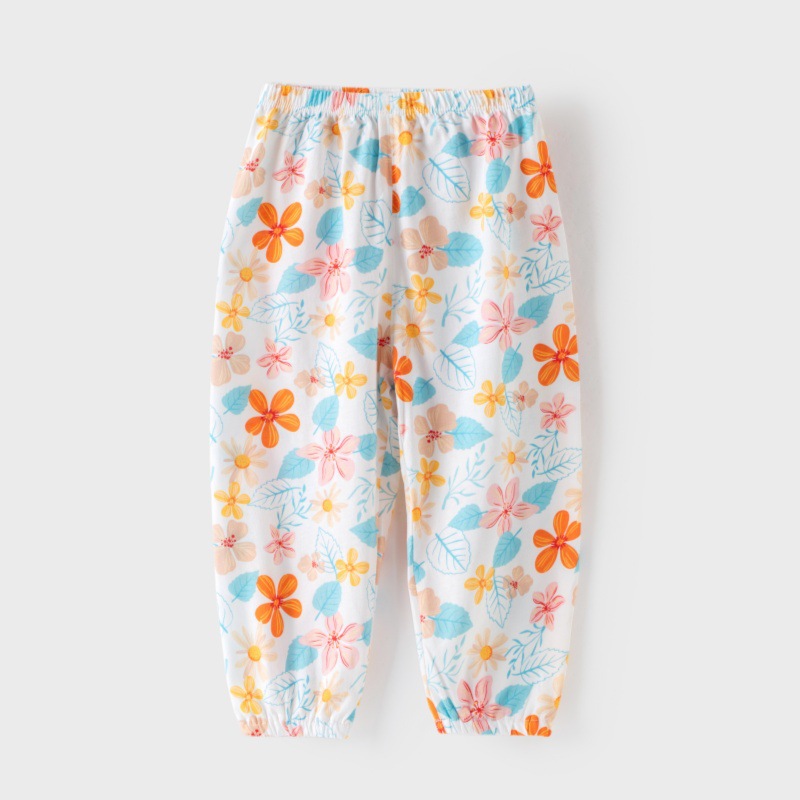 兒童透氣純棉防蚊褲