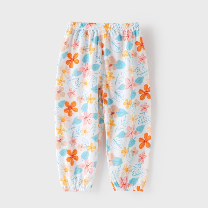 兒童透氣純棉防蚊褲