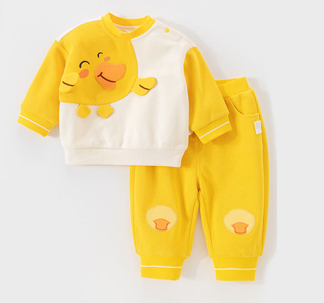 男女寶寶套頭衛衣褲套裝 