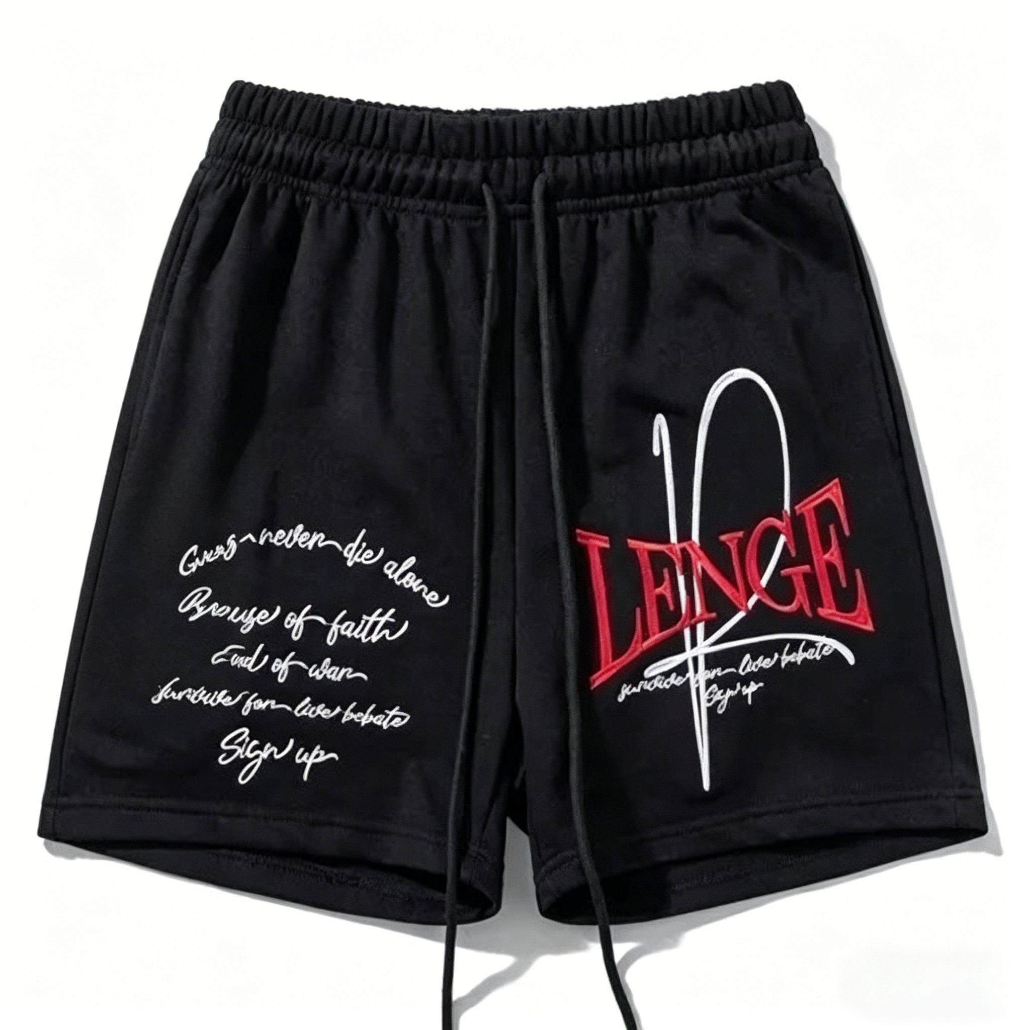 美式街頭四分不過膝寬鬆籃球運動休閒短褲