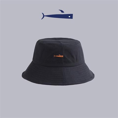 漁夫帽男女潮牌韓版百搭小魚刺繡街頭嘻哈帽ins日系遮陽防曬帽潮