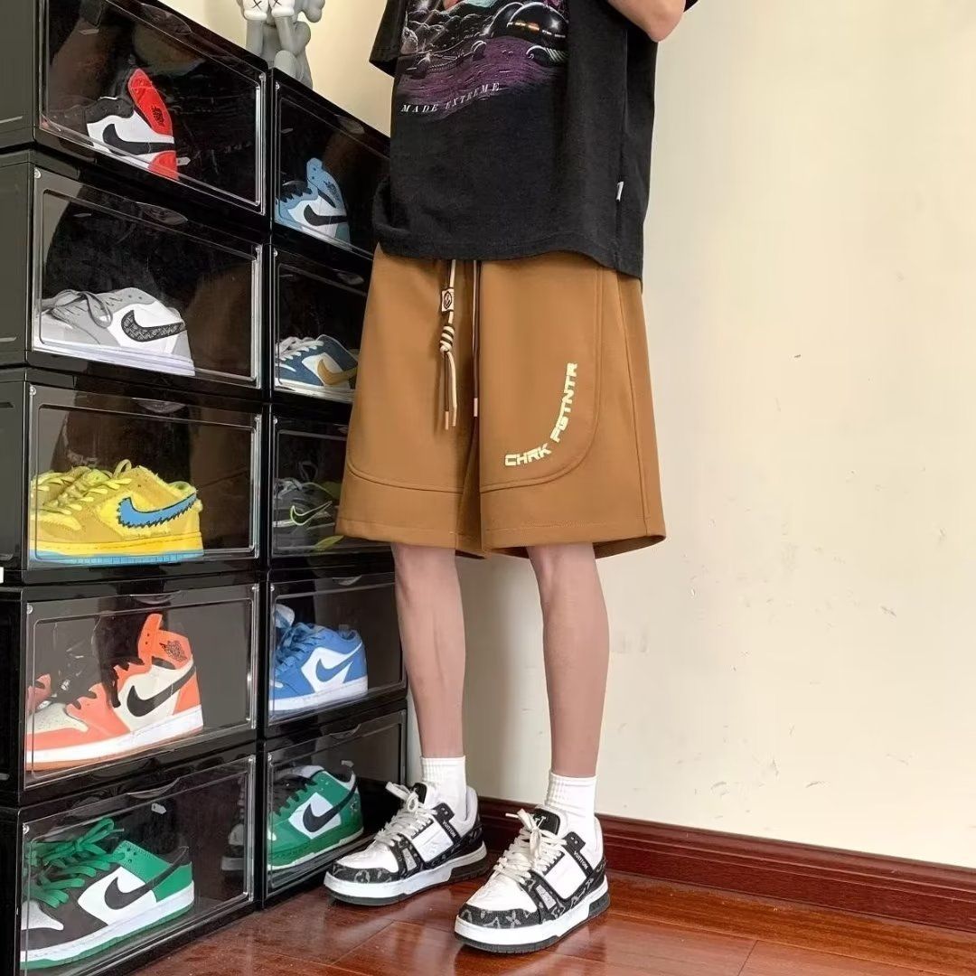 【單件/套裝】休閒百搭潮流寬鬆印花短袖T恤+短褲兩件套裝