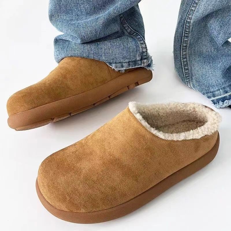 平底舒適大頭鞋包頭一腳蹬休閒懶人鞋