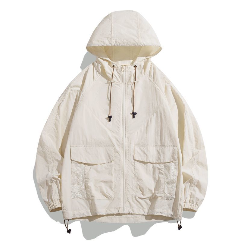 冰絲防曬衣男女夏季超薄透氣防曬服男防紫外線戶外皮膚衣薄款外套