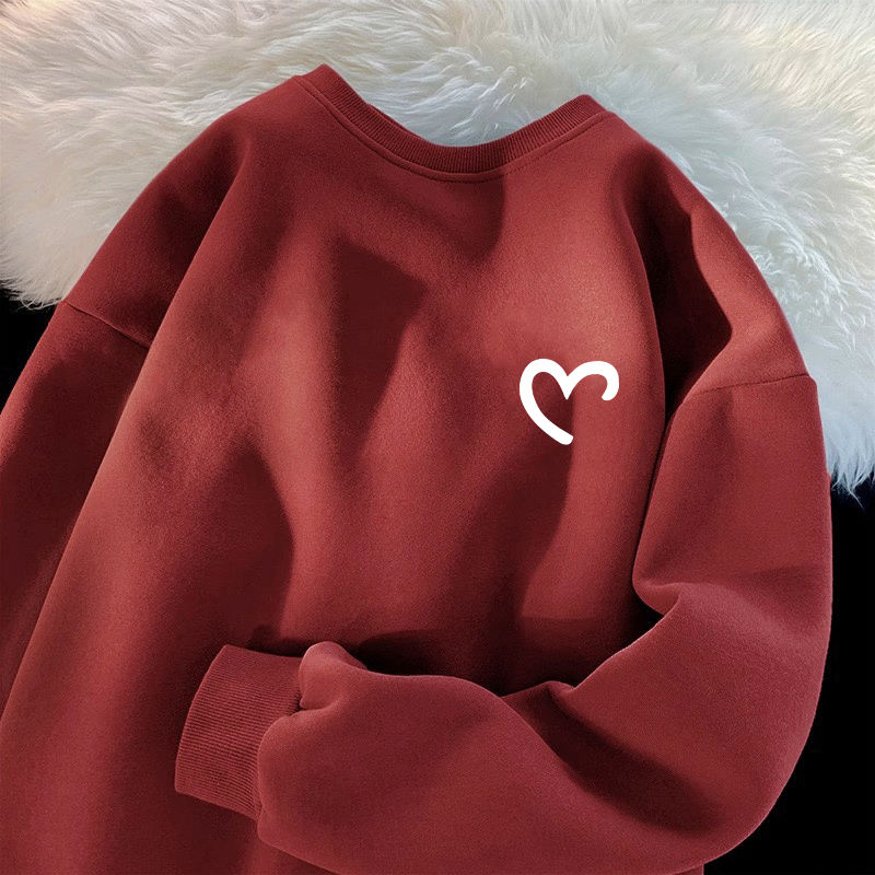 秋冬季ins小眾高街休閒寬鬆情侶款衛衣