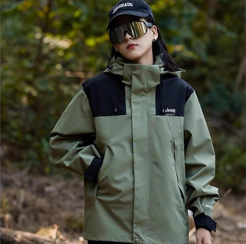 戶外情侶防水防風夾克登山服衝鋒衣外套