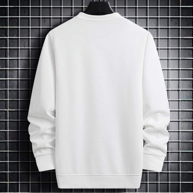 韓版修身圓領打底衫時尚潮流百搭長袖T恤