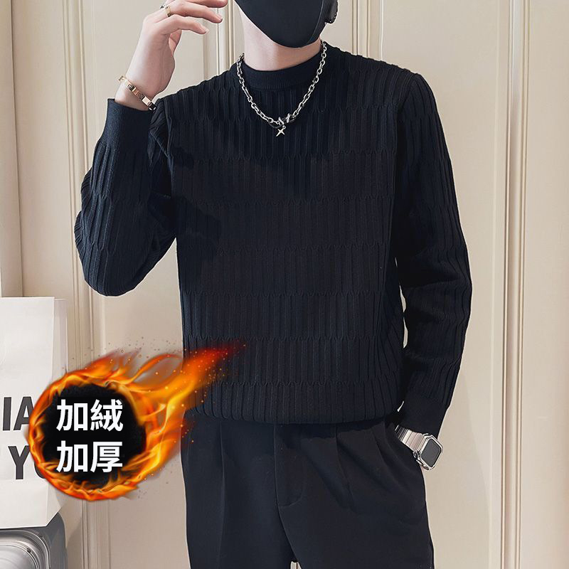刷毛加厚高級感內搭保暖長袖打底衫