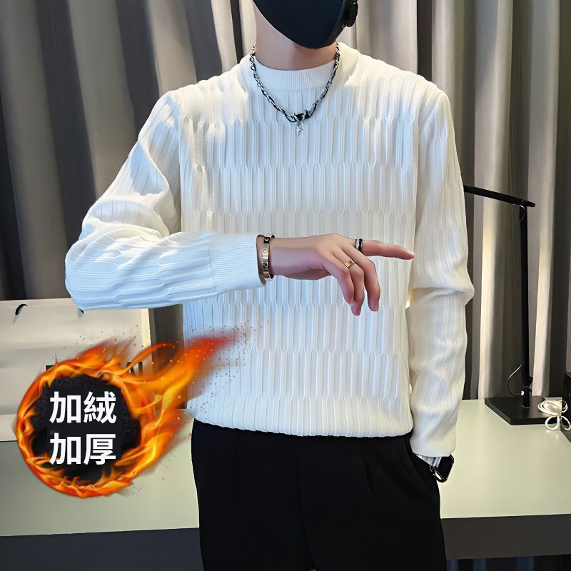 刷毛加厚高級感內搭保暖長袖打底衫