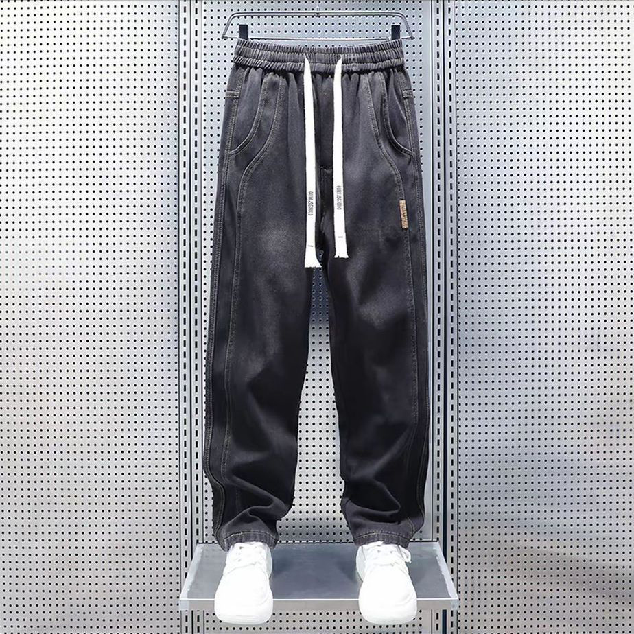 薄款直筒復古寬鬆大碼潮流百搭商務牛仔褲