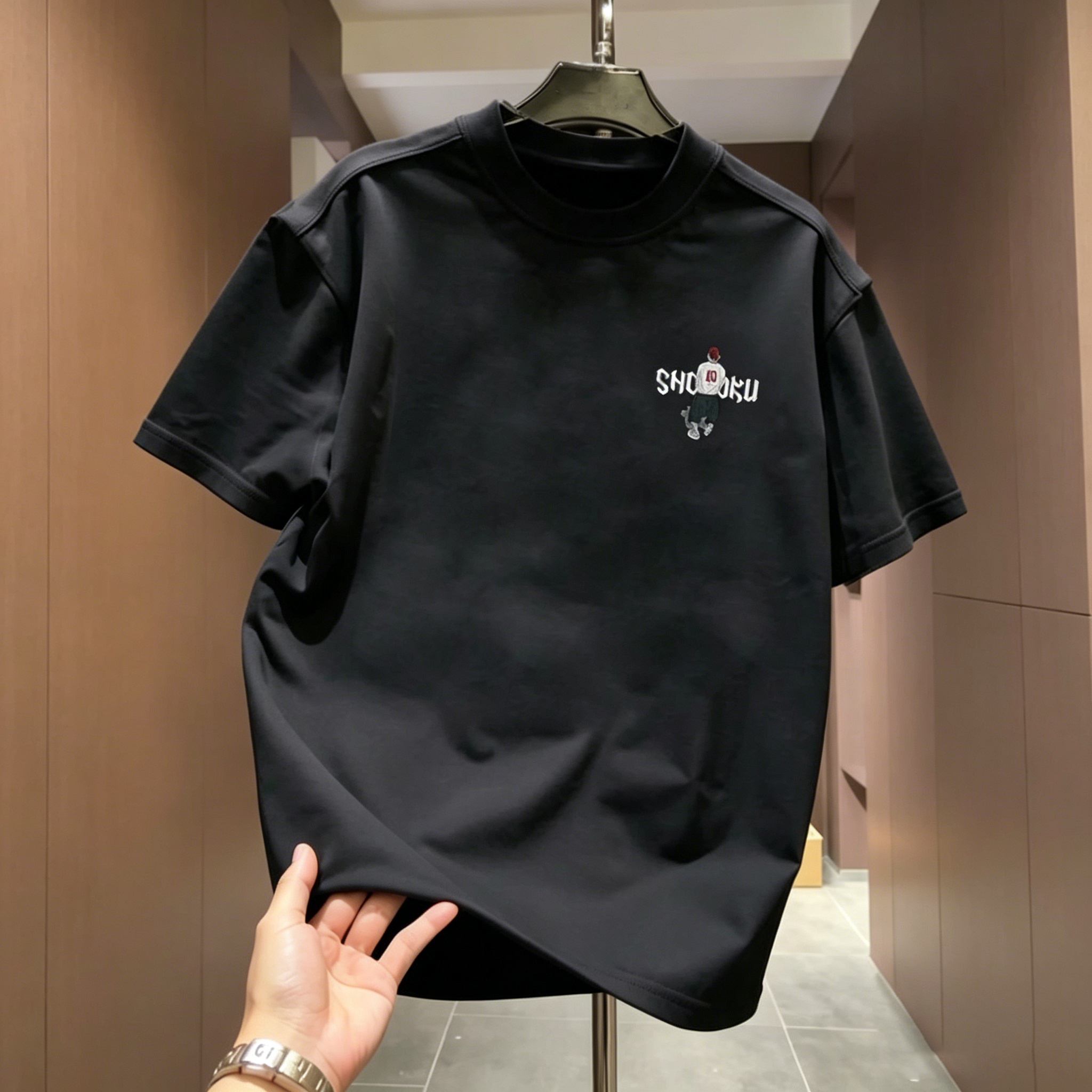 100%純棉加肥加大碼美式寬鬆ins短袖t恤男女款