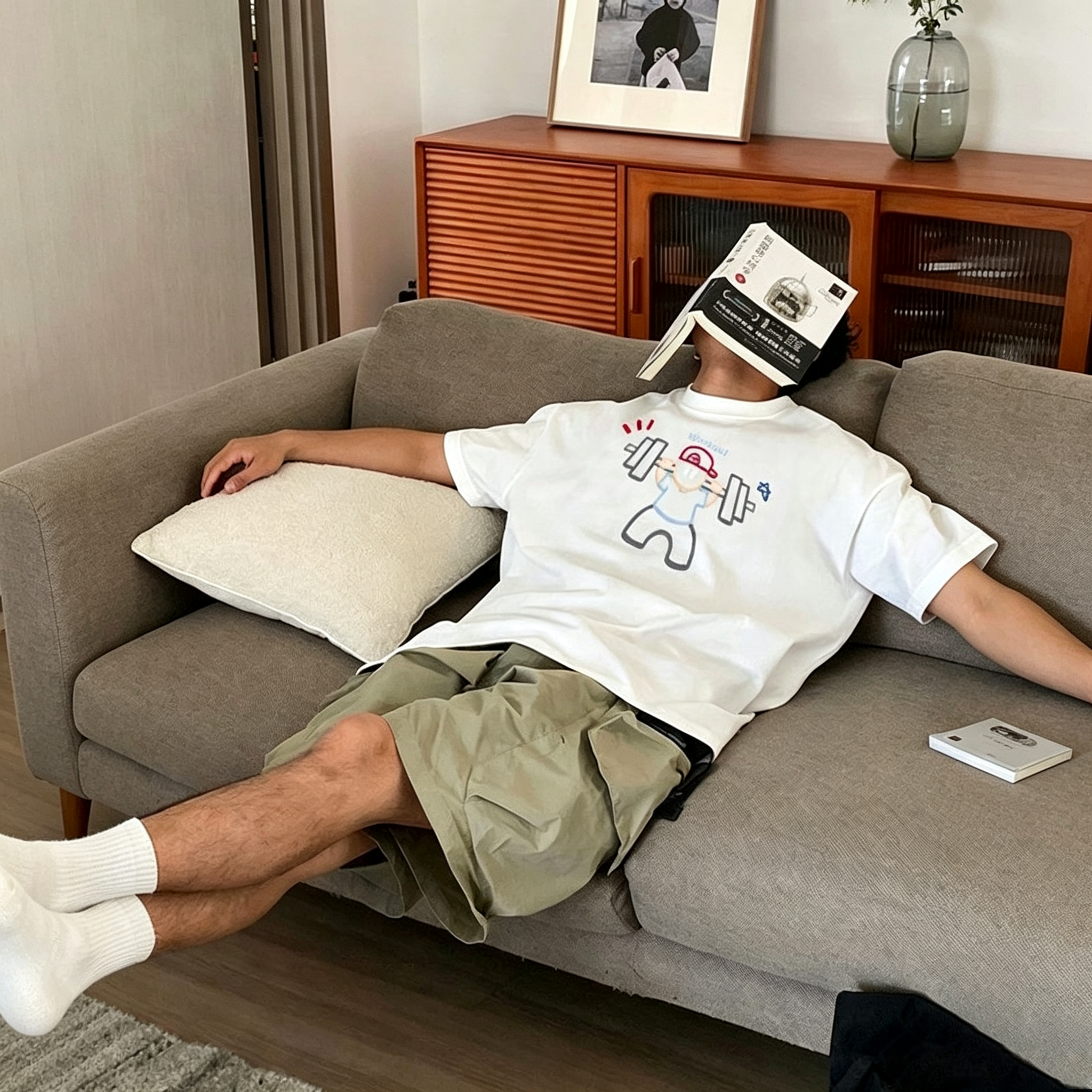 純棉運動休閒寬鬆百搭嘻哈街頭polo印花短袖T恤