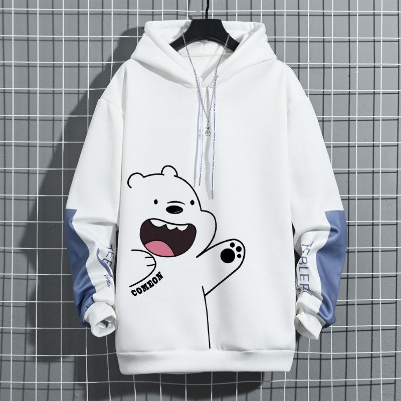 印花連帽套頭潮流個性長袖衛衣