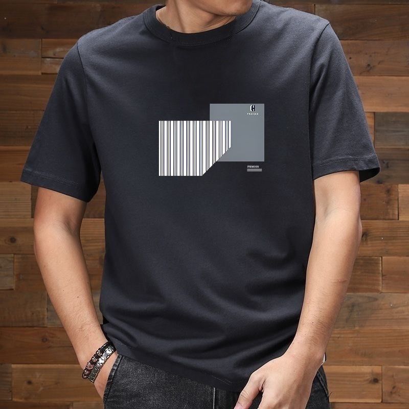 美式復古純棉圓領印花百搭潮流短袖T恤