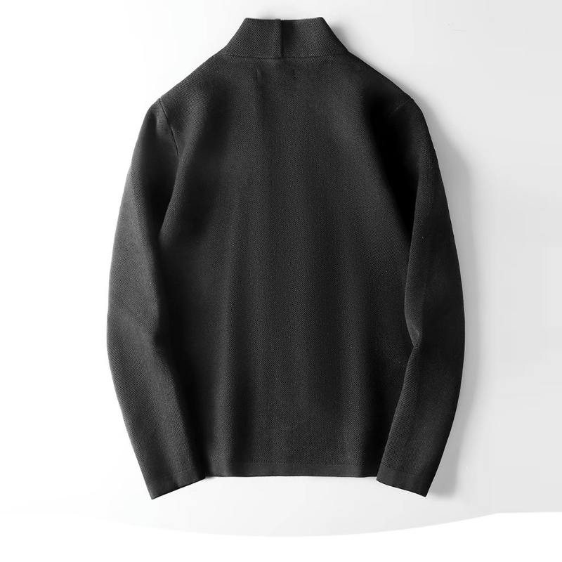 高級感商務休閒修身帥氣百搭外穿針織開衫外套