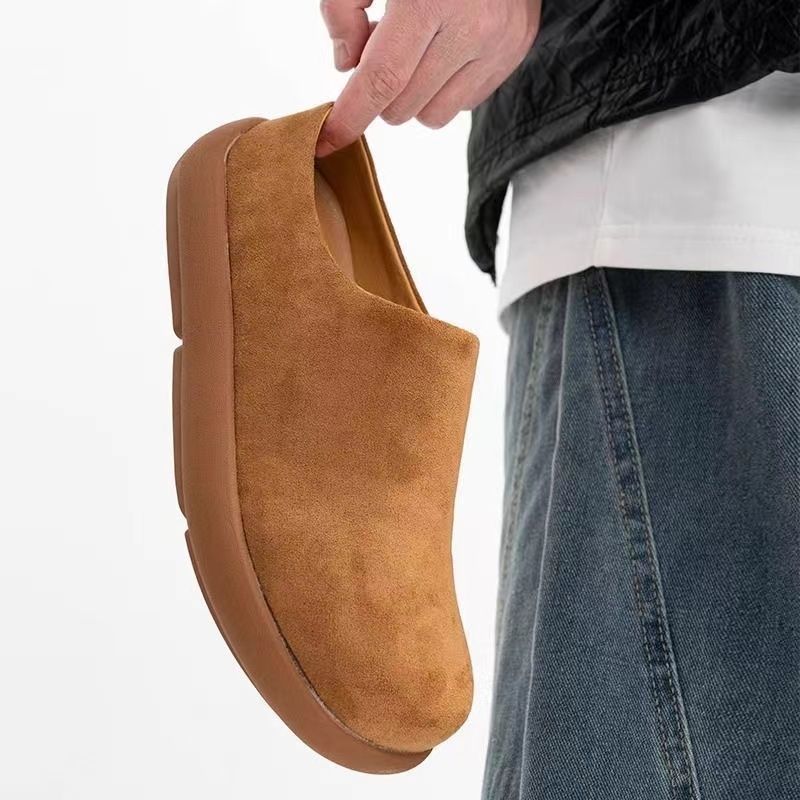 平底舒適大頭鞋包頭一腳蹬休閒懶人鞋