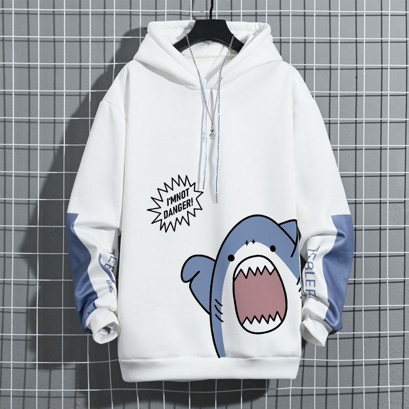 印花連帽套頭潮流個性長袖衛衣