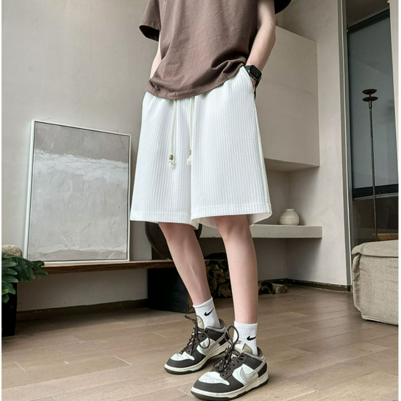 冰絲薄款寬鬆休閒運動速乾五分短褲