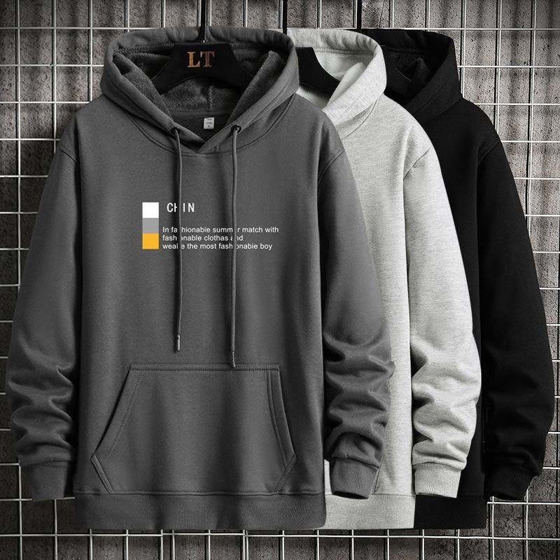 刷毛韓版潮流寬鬆百搭ins痞帥氣大碼連帽T