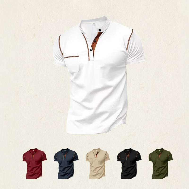 速乾休閒美式Polo立領薄款透氣短袖T恤