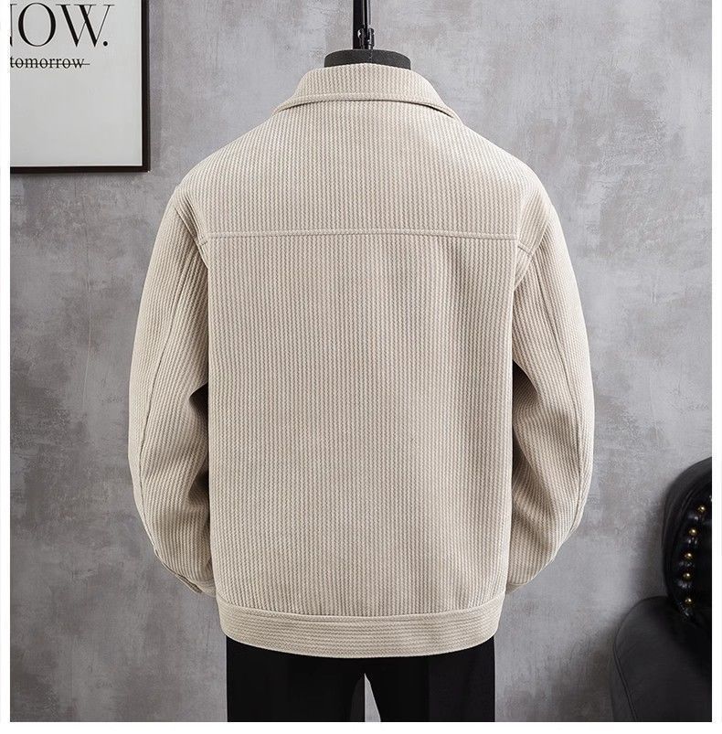 高級感穿搭帥氣韓版刷毛保暖燈芯絨外套