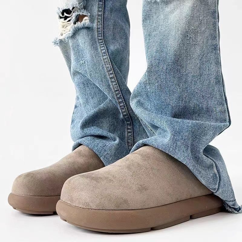 平底舒適大頭鞋包頭一腳蹬休閒懶人鞋