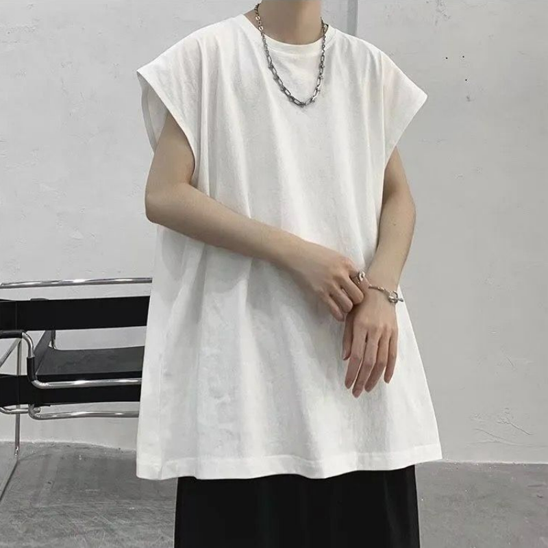 【單件/套裝】無袖帥氣背心t恤+休閒運動短褲兩件套裝