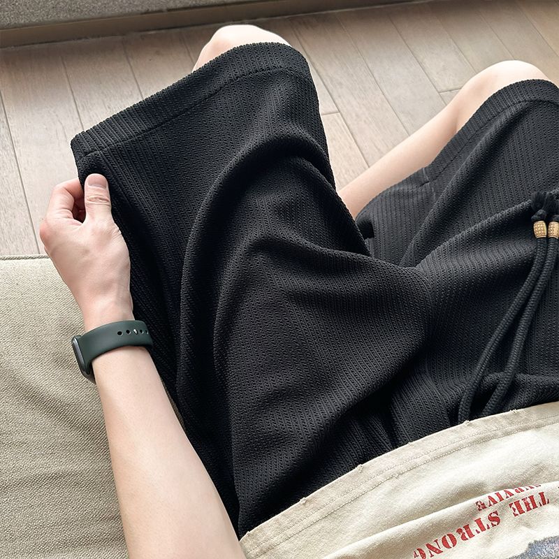 冰絲薄款寬鬆休閒運動速乾五分短褲