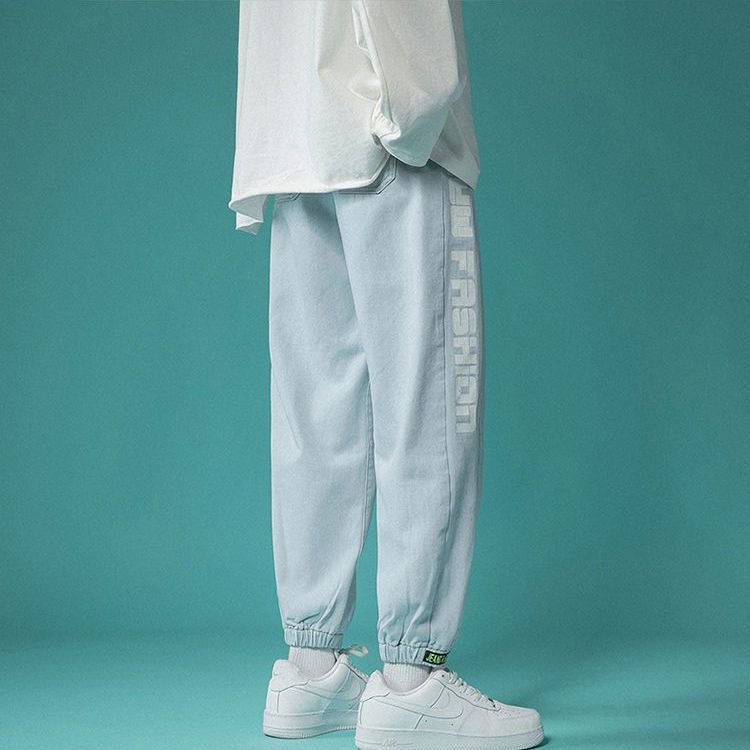 百搭潮流韓版束腳九分牛仔闊腿褲裝