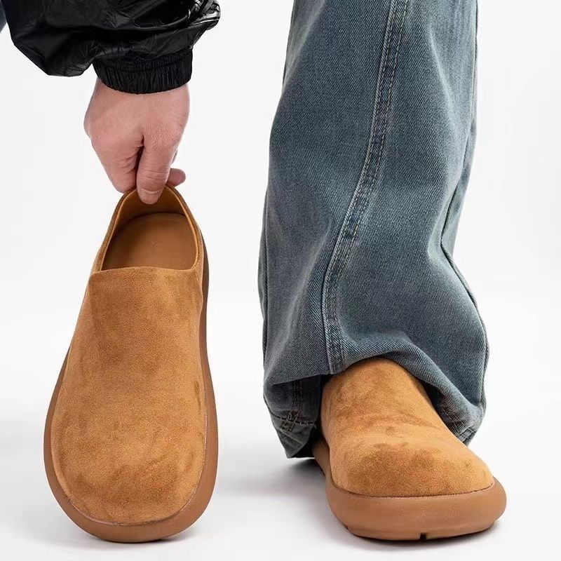 平底舒適大頭鞋包頭一腳蹬休閒懶人鞋