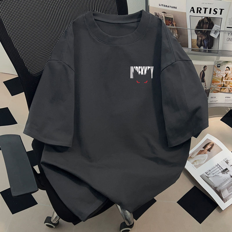 涼感ins潮牌純棉小眾款休閒t恤短袖