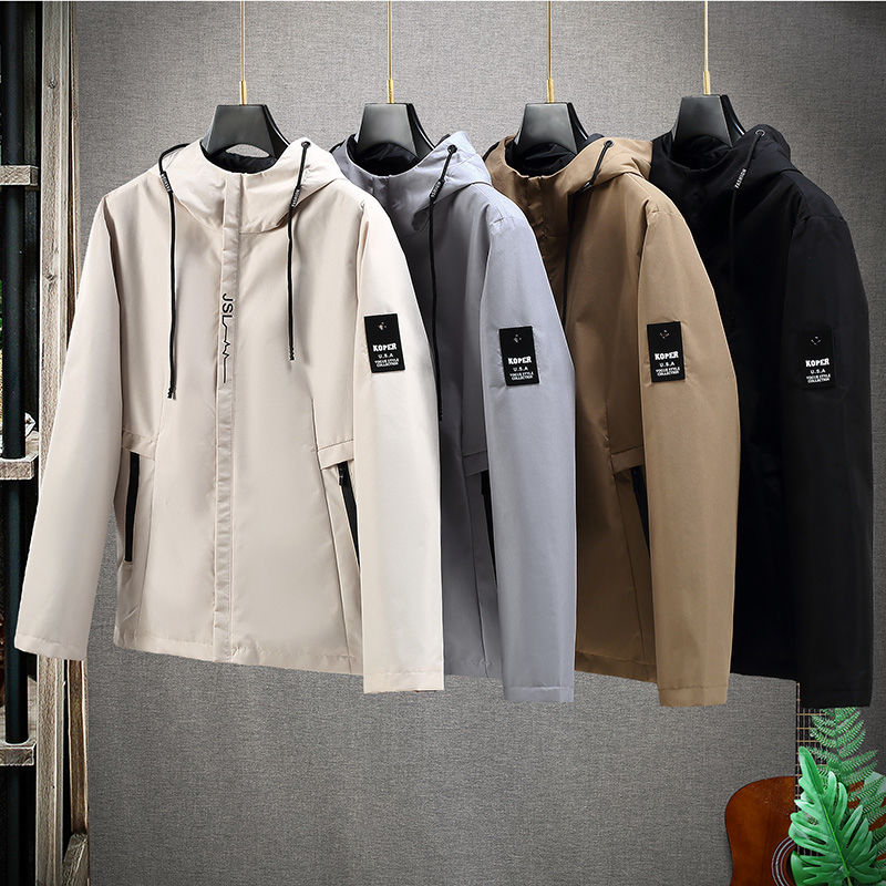連帽休閒風衣百搭潮長袖夾克