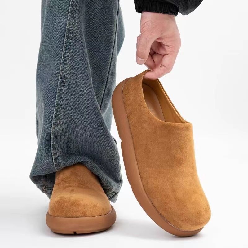 平底舒適大頭鞋包頭一腳蹬休閒懶人鞋