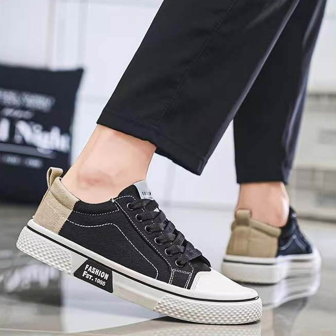 經典帆布鞋男款夏季男鞋新款透氣百搭防滑耐磨休閒鞋鞋子