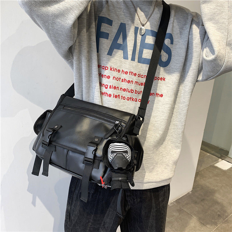 工裝郵差包大容量日系斜挎潮牌單肩挎包