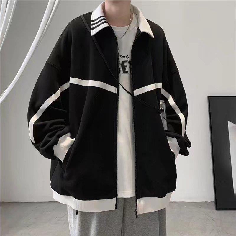 韓版高級感休閑寬松潮流棒球服夾克外套