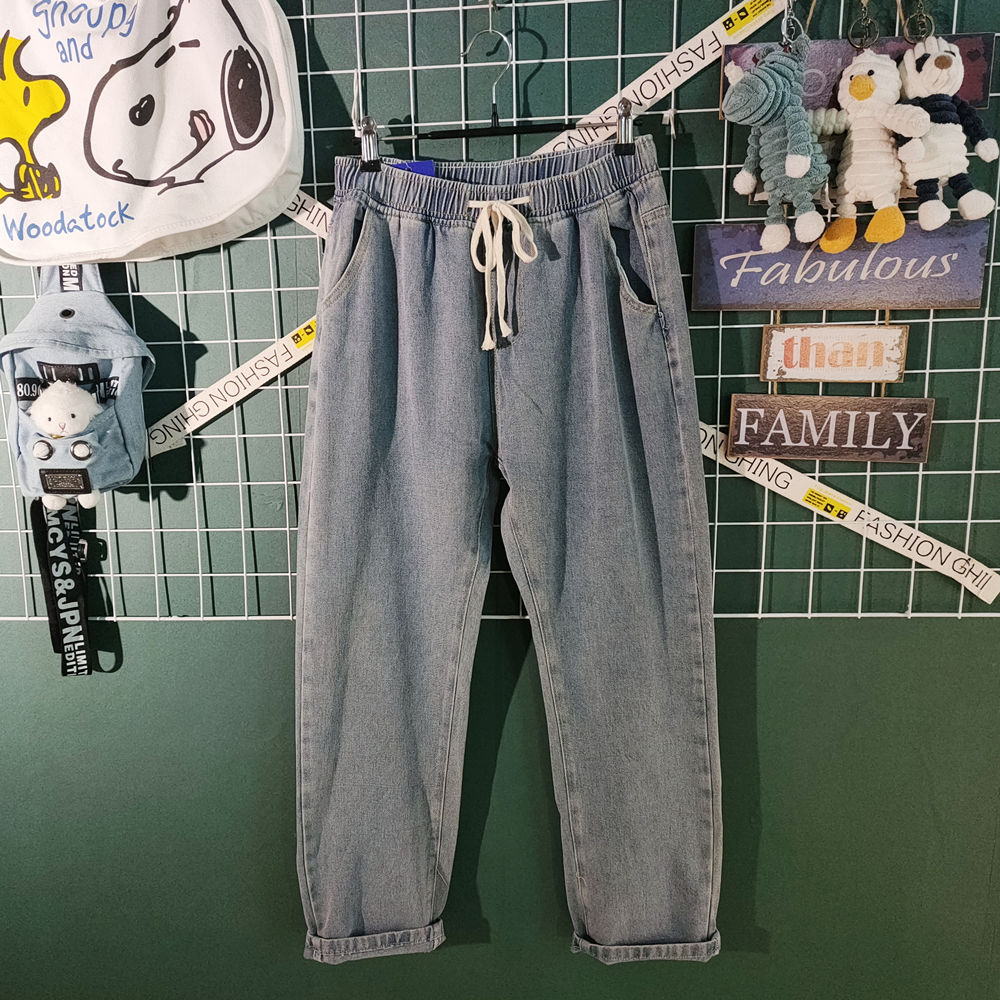 【單件/套裝】日系ins高街格子長袖襯衫 百搭T恤 帥氣休閒牛仔褲褲裝三件套套裝